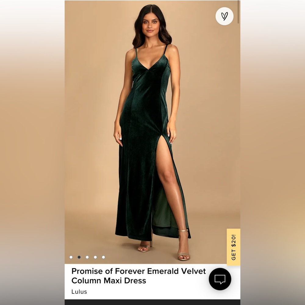 Lulu’s Promise of Forever Emerald dress
